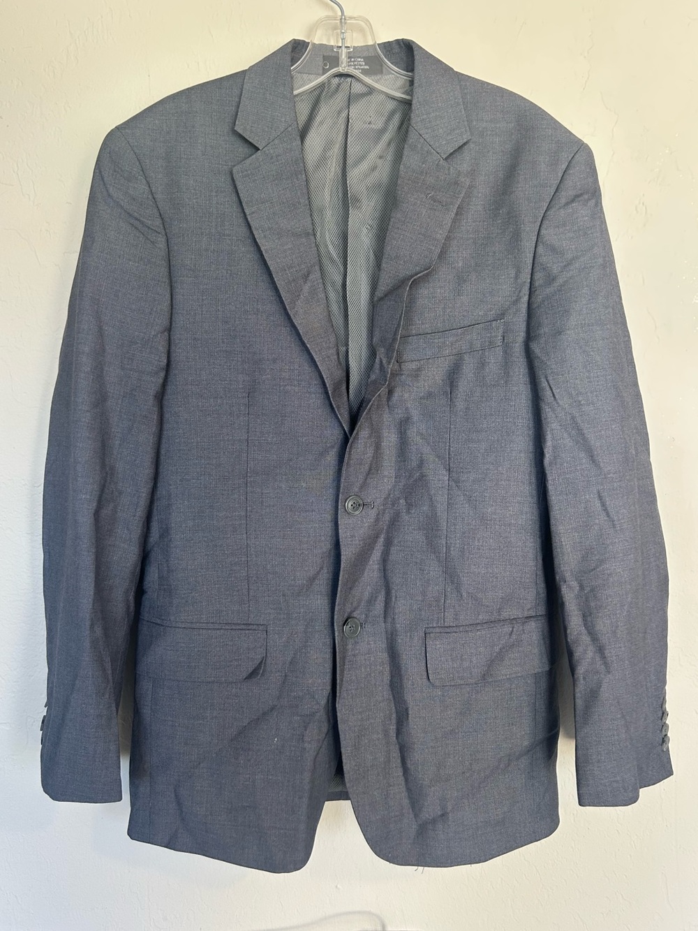 Pronto Uomo 36R Gray 2 Button Blazer Suit Jacket Sport Coat (1886)